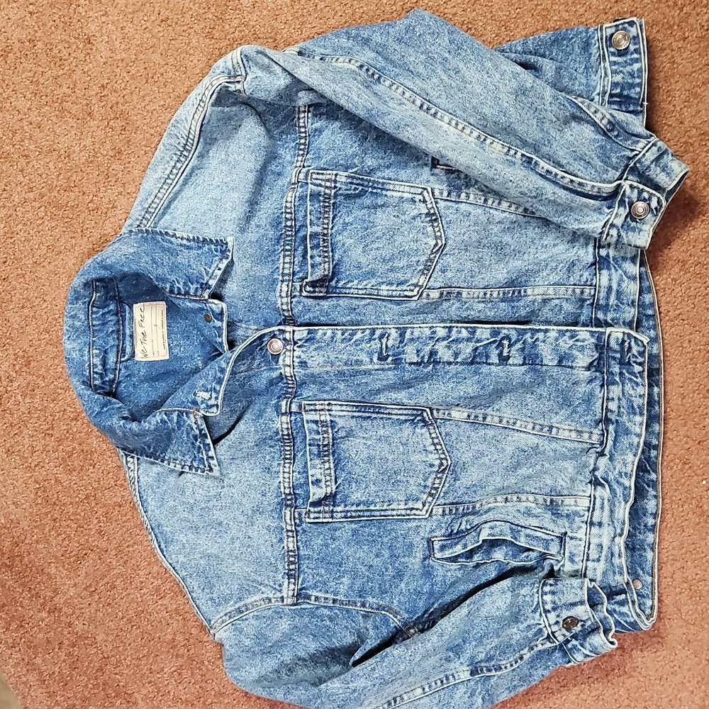Free People We The Free Opal Swing Denim Jacket- Size Small